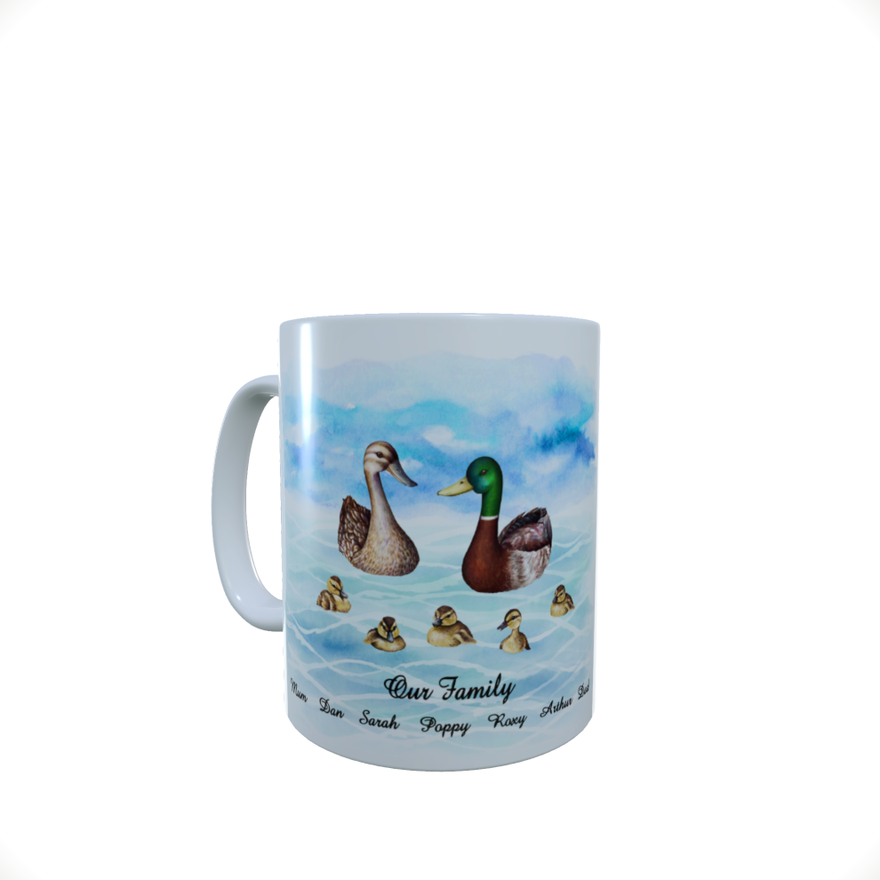 Duck Our Family Mug, Duck Customised Family Mug, Custom Mug